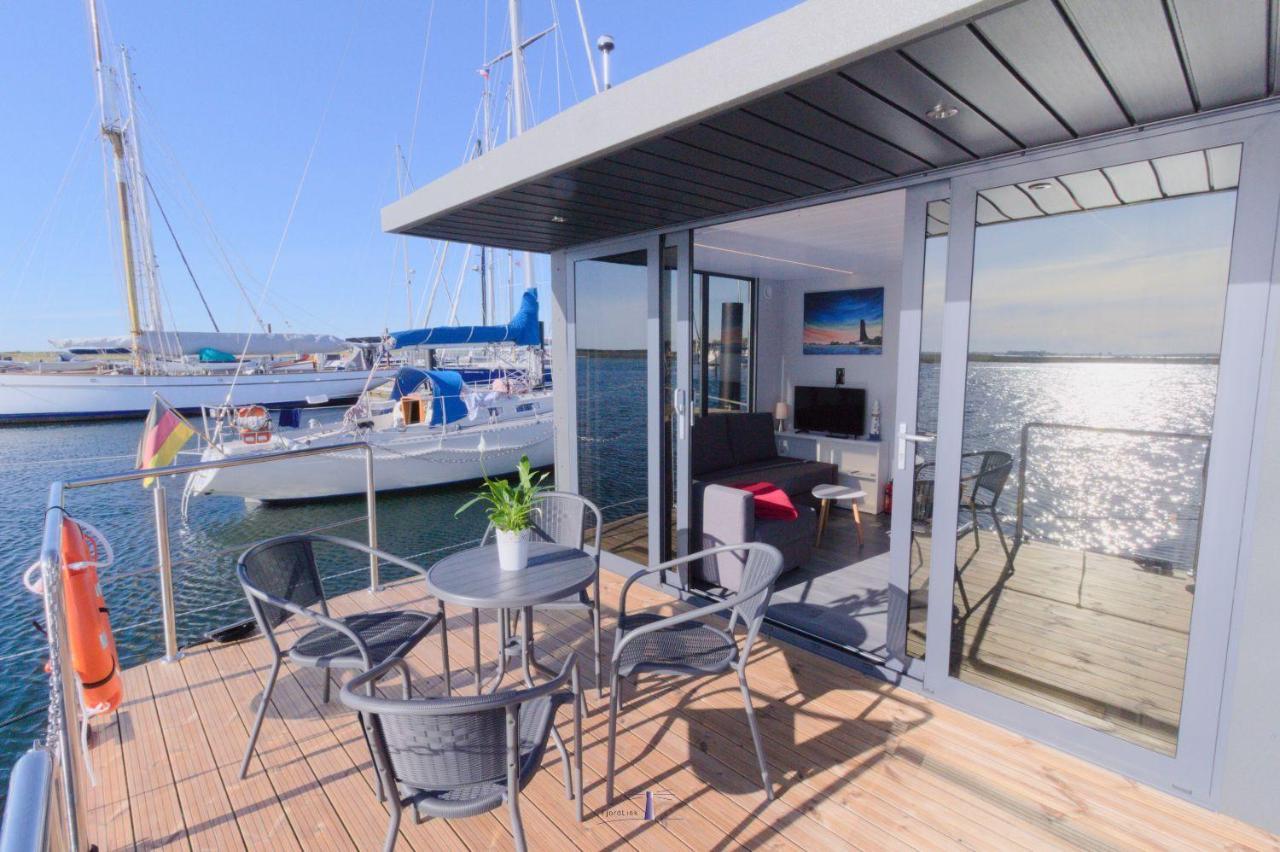 Hausboot Fjord Lacerta Mit Dachterrasse In Wendtorf Esterno foto